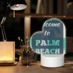 Love Acrylic Night Light, A Colorful Sign Welcoming Visitors To Palm Beach. 7 Love Acrylic Night Light, A Colorful Sign Welcoming Visitors To Palm Beach. -Pattern Night Light 61051922cdf5cf7107af34f562bc3fcdc79ab69b