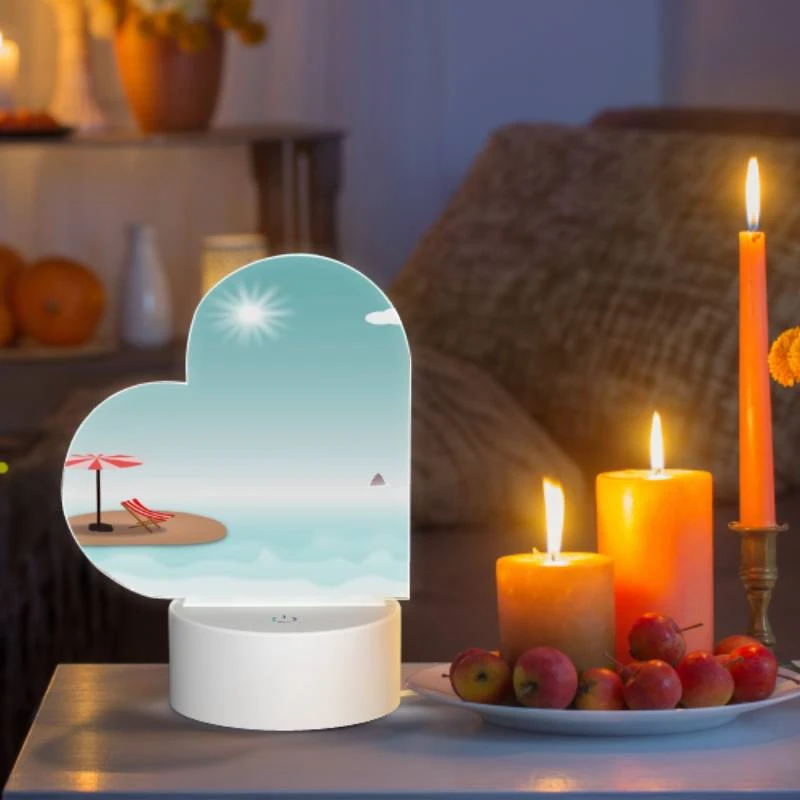 Love Acrylic Night Light, A red and black umbrella is on a beach Love Acrylic Night Light, A Red And Black Umbrella Is On A Beach -Pattern Night Light 632237d5fb34ea4004ad2cb55edec3574d0935a6