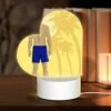 Love Acrylic Night Light, A Man Wearing Blue Swimming Trunks Stands In Front Of A Sunset. 2 Love Acrylic Night Light, A Man Wearing Blue Swimming Trunks Stands In Front Of A Sunset. -Pattern Night Light 636d51f3e525a15eff4630f9ed0b61be768c95b2