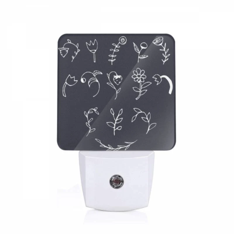 Night Light, A collection of flower drawings in black and white. Night Light, A Collection Of Flower Drawings In Black And White. -Pattern Night Light 63a80d02b3eec20932a80ea0753caf09a21bb422