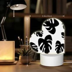 Love Acrylic Night Light, A Pattern Of Black And White Flowers. 7 Love Acrylic Night Light, A Pattern Of Black And White Flowers. -Pattern Night Light 63f6b86e427448ee2796fa60444ea4f671a6414d