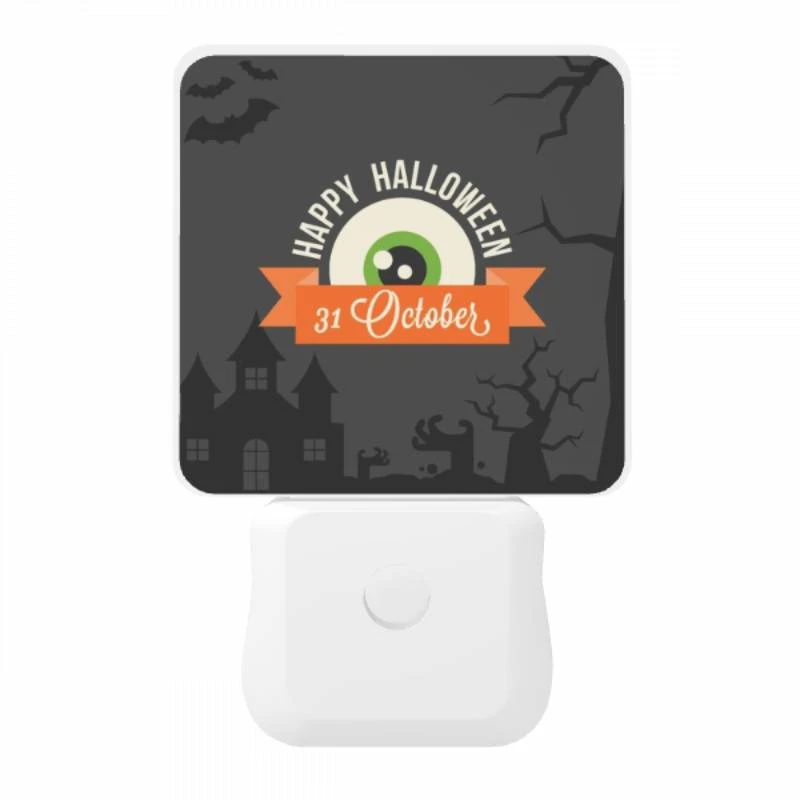 Night Light, A Halloween poster with a green eye and the date 31 October. Night Light, A Halloween Poster With A Green Eye And The Date 31 October. -Pattern Night Light 64586e75db3085f013e927abcd37003f4e877090