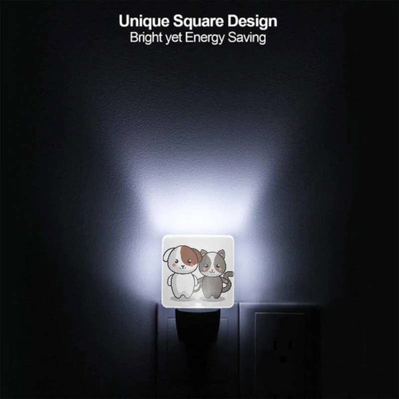 Night Light Set of 2, Two cartoon animals Night Light Set Of 2, Two Cartoon Animals -Pattern Night Light 64cdd6e22da3b09d6905f972868d5315a6ba3744