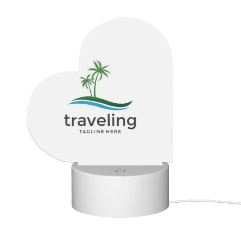 Love Acrylic Night Light, A logo for traveling with a palm tree in the background. Love Acrylic Night Light, A Logo For Traveling With A Palm Tree In The Background. -Pattern Night Light 659f13a2d5a48acd4a884ced9c7e6de85f1907ae