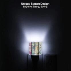 Night Light Set Of 2, Four Different Colored Designs Of A Leaf. 5 Night Light Set Of 2, Four Different Colored Designs Of A Leaf. -Pattern Night Light 664102e25ae1fda5859253b7dd255d55f9e409b6