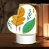 Love Acrylic Night Light, A Colorful Leaf With A Pink Stem. 1 Love Acrylic Night Light, A Colorful Leaf With A Pink Stem. -Pattern Night Light 666cd505f4f710097f6af82af40d604735bef993