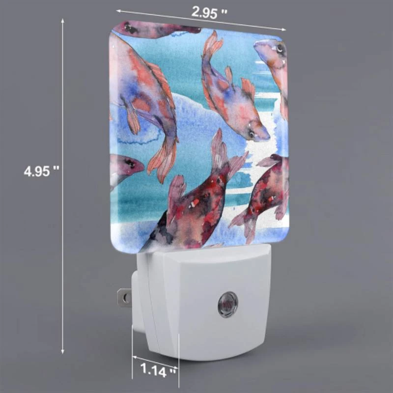 Night Light, A group of fish swimming in the water. Night Light, A Group Of Fish Swimming In The Water. -Pattern Night Light 66dec366cec33eac255fd61e0c931b0ebb8e56b1