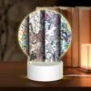 Round Acrylic Night Light, Three Colorful Artworks Are Displayed Side By Side. 1 Round Acrylic Night Light, Three Colorful Artworks Are Displayed Side By Side. -Pattern Night Light 6811220a08e524a0b8d521db321debb99cb6a0b4
