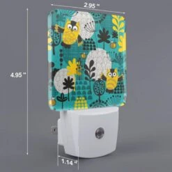 Night Light Set Of 2, A Colorful Cartoon Of A Forest With Various Animals 3 Night Light Set Of 2, A Colorful Cartoon Of A Forest With Various Animals -Pattern Night Light 68f48a896387199b2746860760e14eed51ccdbfc