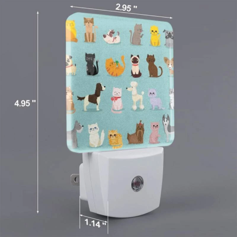 Night Light, A collection of different colored cats. Night Light, A Collection Of Different Colored Cats. -Pattern Night Light 692aca328c9f8f18d9a9f2f84fd5e61d85576f8c
