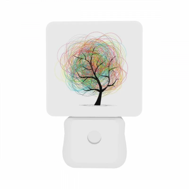 Night Light Set of 2, A tree with many branches and a few leaves. Night Light Set Of 2, A Tree With Many Branches And A Few Leaves. -Pattern Night Light 6b17e449f6441cd03d7848a1286c7a2fe4936e58