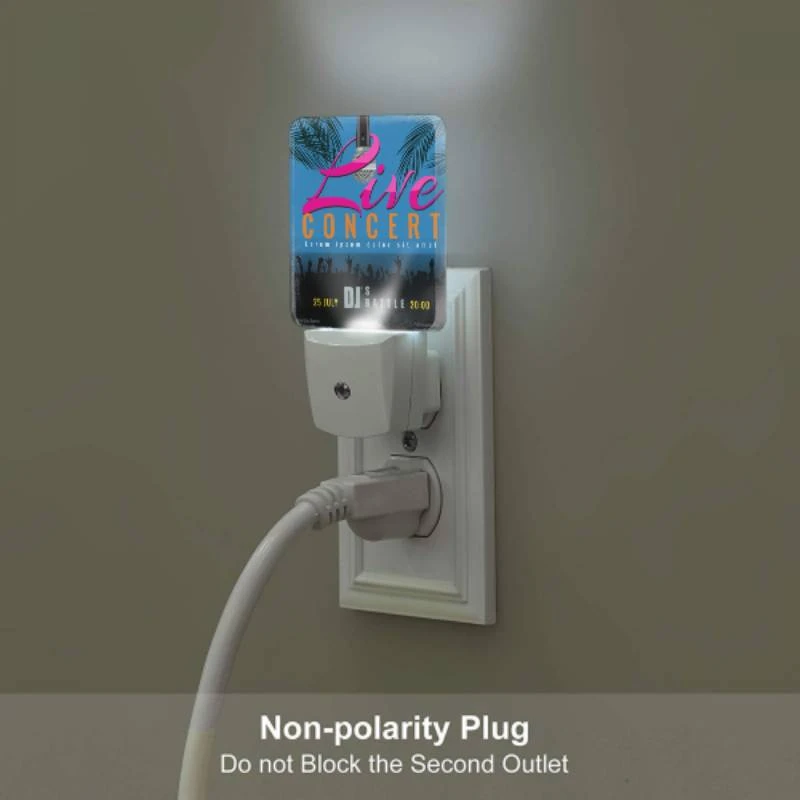 Night Light, A poster advertising a live concert. Night Light, A Poster Advertising A Live Concert. -Pattern Night Light 6b2eaa89cfc84bcb42320b73af8a188834f7a4a1