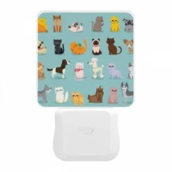 Night Light, A Collection Of Different Colored Cats. 11 Night Light, A Collection Of Different Colored Cats. -Pattern Night Light 6c0cb1ea70dc9f149555030e0f9b7fb87658a5ed