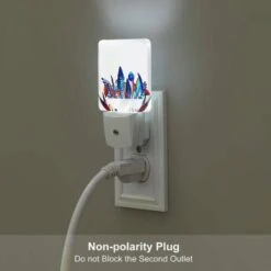 Night Light Set Of 2, A Colorful Painting Of A Bowl Of Flowers. 6 Night Light Set Of 2, A Colorful Painting Of A Bowl Of Flowers. -Pattern Night Light 6d55738837a5a1263837afbb636f22d86c9988b2