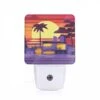 Night Light, A House With A Palm Tree In Front Of It. 2 Night Light, A House With A Palm Tree In Front Of It. -Pattern Night Light 6e60319fda7e176ee9da9b4fdd488c0ee0a7b951