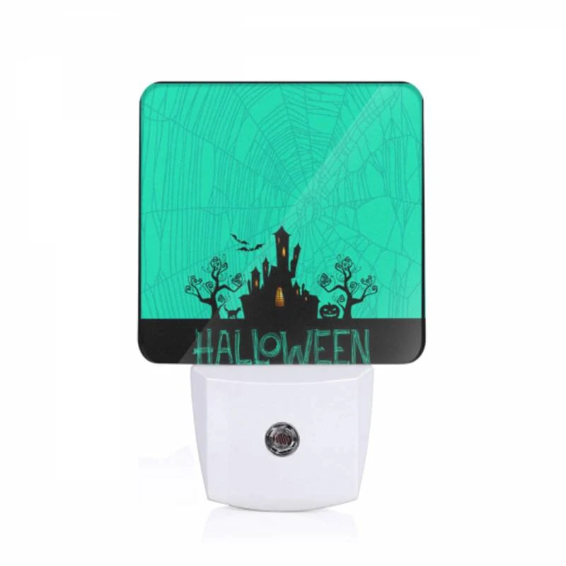 Night Light, A spooky Halloween scene with a castle and spiders. Night Light, A Spooky Halloween Scene With A Castle And Spiders. -Pattern Night Light 6e7add06f9eb1475809cc310a9ec3d8700d29ca1