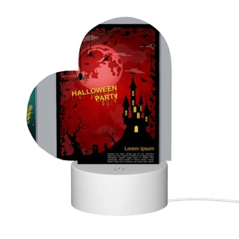 Love Acrylic Night Light, A poster with a castle and a spider web on it. Love Acrylic Night Light, A Poster With A Castle And A Spider Web On It. -Pattern Night Light 6e8f132308c585b139e1024e287e42e408b2f9bb