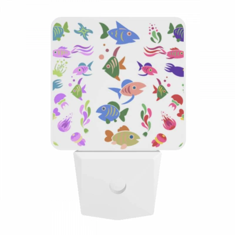 Night Light, A colorful fish pattern with various types of fish. Night Light, A Colorful Fish Pattern With Various Types Of Fish. -Pattern Night Light 6f517faef02aecaa15c73fe9d6082b55b4f57263