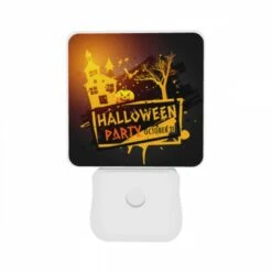 Night Light Set Of 2, A Halloween Party Is Advertised On A Black Background With A House 10 Night Light Set Of 2, A Halloween Party Is Advertised On A Black Background With A House -Pattern Night Light 70364c009bb867b35feb78232ee5e4726e6d32a9