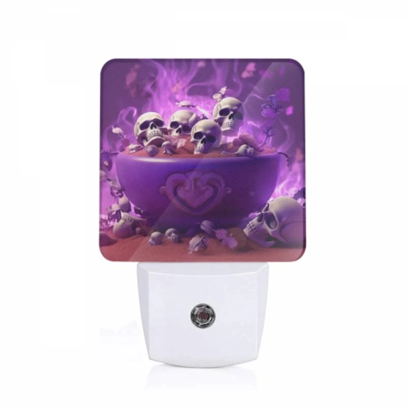 Night Light, A bowl of skulls and bones is placed on a table. Night Light, A Bowl Of Skulls And Bones Is Placed On A Table. -Pattern Night Light 710b3c49774e238c1d6071bad6af4ee5fed8dfaf