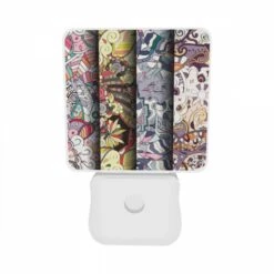 Night Light Set Of 2, Three Colorful And Intricate Designs Are Displayed Side By Side. 9 Night Light Set Of 2, Three Colorful And Intricate Designs Are Displayed Side By Side. -Pattern Night Light 71a72587fa8b69c60c28afa0d0702617eaf8e171