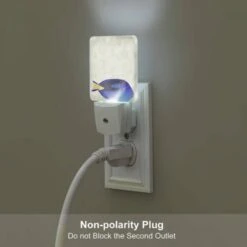 Night Light, A Blue And Yellow Fish Is Shown In A Cartoon Style. -Pattern Night Light 71ad4152c57c064ae91863be27c26ca1bbaafb09