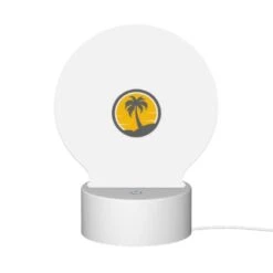 Round Acrylic Night Light, A Logo Of A Palm Tree On A Beach. 11 Round Acrylic Night Light, A Logo Of A Palm Tree On A Beach. -Pattern Night Light 71d8177790f28a59960258dbfa0d813f22a1f68d