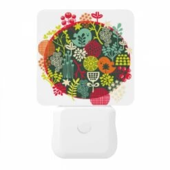 Night Light, A Colorful Circle Of Plants And Flowers. 10 Night Light, A Colorful Circle Of Plants And Flowers. -Pattern Night Light 71fb61fd61f8d66cd1f1af5ea9956a0159954d8b