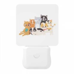 Night Light, A Group Of Cats Are Sitting Together. 10 Night Light, A Group Of Cats Are Sitting Together. -Pattern Night Light 7200699c8f4155f27cb4cf85456829b52ba998e5