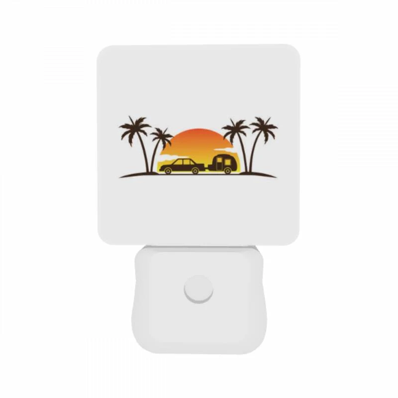 Night Light Set of 2, A car is driving down a road with a camper trailer attached to it. Night Light Set Of 2, A Car Is Driving Down A Road With A Camper Trailer Attached To It. -Pattern Night Light 7313ede97e26155750d81f58d2457cba6e9cbb73