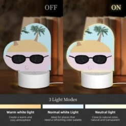 Love Acrylic Night Light, A Cartoon Drawing Of A Man With Sunglasses And A Shaggy Haircut. 4 Love Acrylic Night Light, A Cartoon Drawing Of A Man With Sunglasses And A Shaggy Haircut. -Pattern Night Light 7323f464388099ffeab1b6a574a903bbf1ed4821