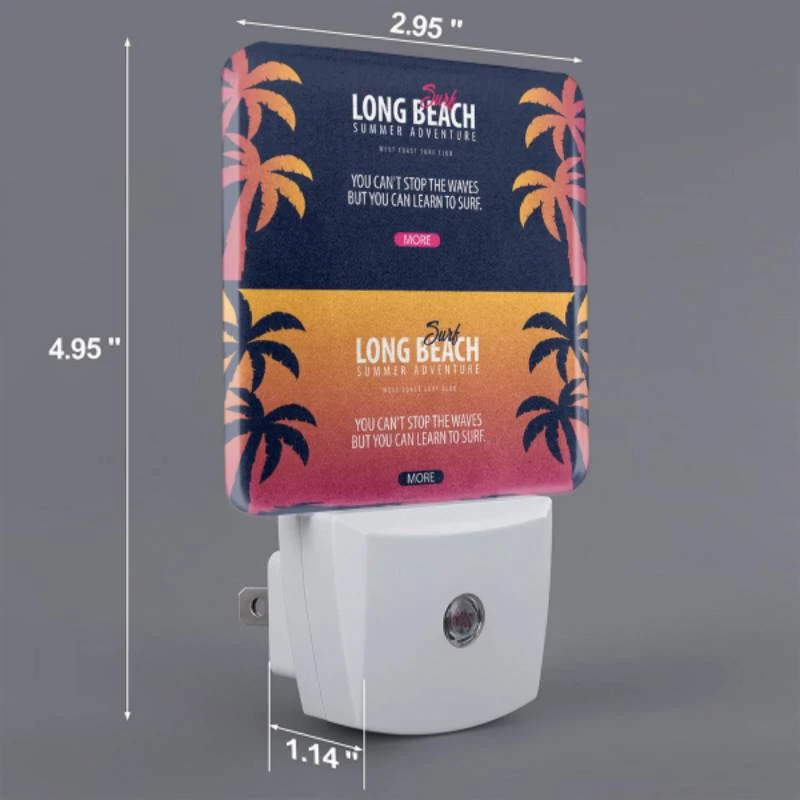 Night Light, A colorful advertisement for Long Beach Summer Adventure. Night Light, A Colorful Advertisement For Long Beach Summer Adventure. -Pattern Night Light 742406056f7056e68ae45871df2b4edaa01a84f6