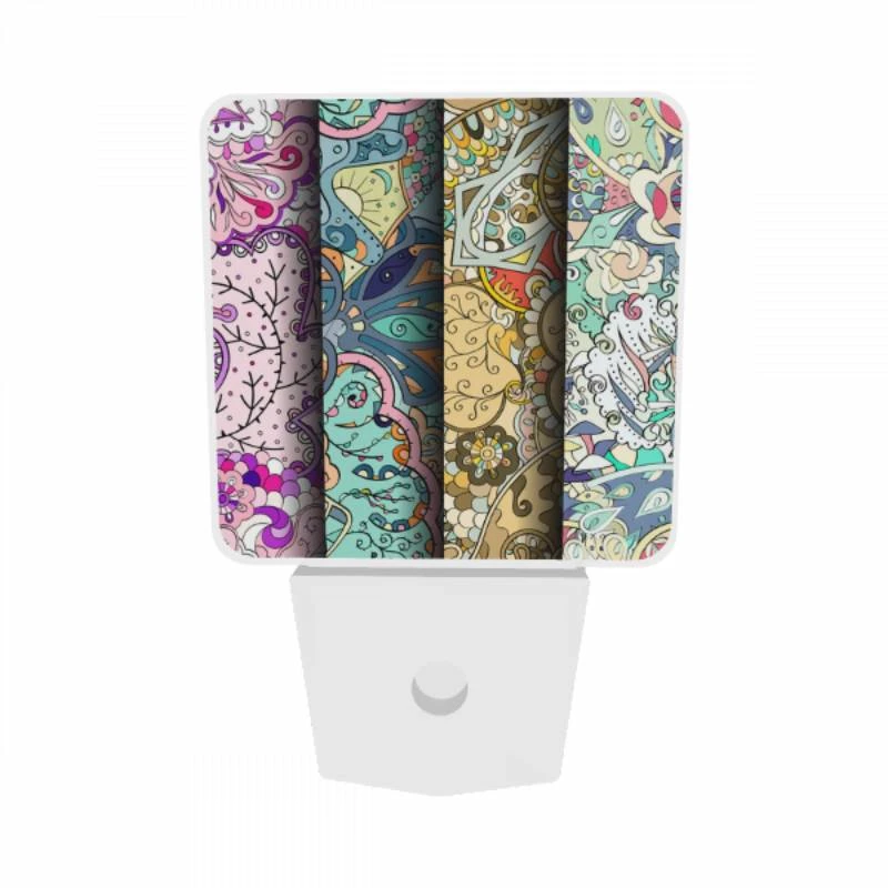 Night Light Set of 2, Four different colored designs of a leaf. Night Light Set Of 2, Four Different Colored Designs Of A Leaf. -Pattern Night Light 75a042d385673b2fce78bcb56886dd7948720a81