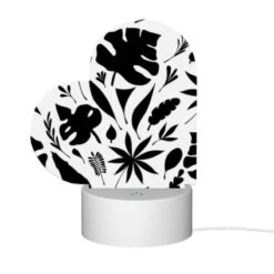 Love Acrylic Night Light, A Black And White Image Of A Leafy Plant. 11 Love Acrylic Night Light, A Black And White Image Of A Leafy Plant. -Pattern Night Light 77010a15214fa32fa262f175f216f29b4d0daa89