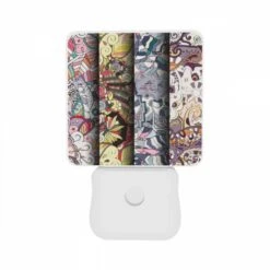 Night Light Set Of 2, Three Colorful And Intricate Designs Are Displayed Side By Side. 10 Night Light Set Of 2, Three Colorful And Intricate Designs Are Displayed Side By Side. -Pattern Night Light 77efeb3a18c90eac40af9d42df74ecadabab3dcb