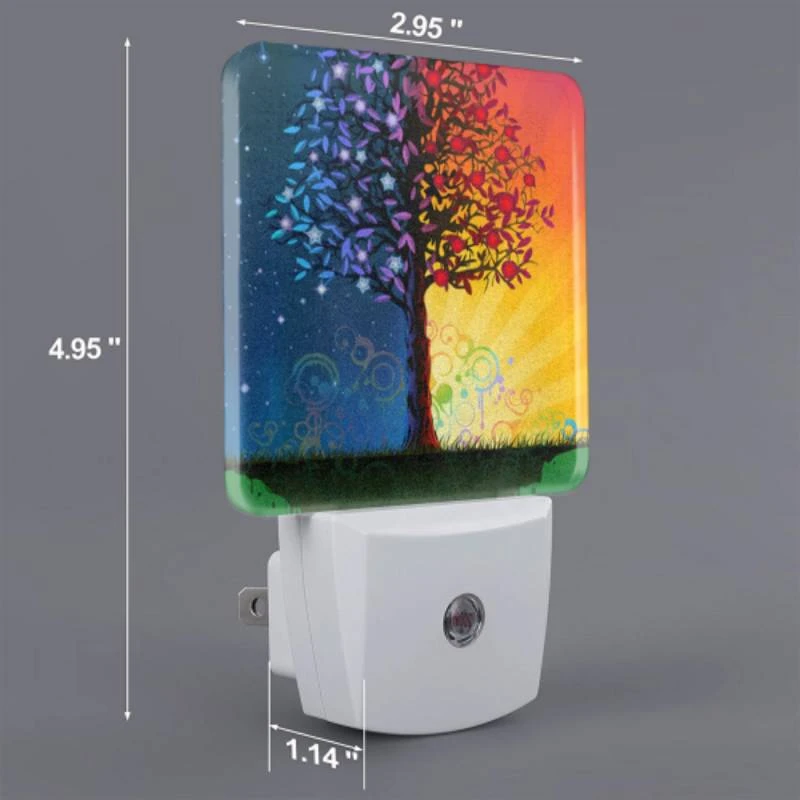 Night Light, A tree with a blue Night Light, A Tree With A Blue -Pattern Night Light 78f64fa23c6349c27359721556d765d44c67e3e8