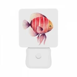 Night Light Set Of 2, A Red And White Fish With A Yellow Eye. -Pattern Night Light 7973ec26f4651072872ad87365abf5fca3c12d4f