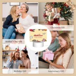 Rectangular Acrylic Night Light, A Colorful Halloween Poster With Various Halloween Items. 9 Rectangular Acrylic Night Light, A Colorful Halloween Poster With Various Halloween Items. -Pattern Night Light 7a1d6c683c81561214bdc9dcf48b34836fdd6316