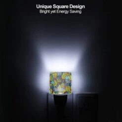 Night Light, A Blue And Yellow Floral Pattern With Red Berries. 6 Night Light, A Blue And Yellow Floral Pattern With Red Berries. -Pattern Night Light 7abadda388b7b741502c0e3e75cdd770d55cfb9f