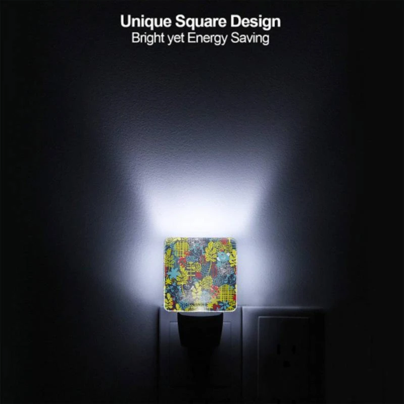 Night Light, A blue and yellow floral pattern with red berries. Night Light, A Blue And Yellow Floral Pattern With Red Berries. -Pattern Night Light 7abadda388b7b741502c0e3e75cdd770d55cfb9f