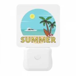 Night Light, A Cartoon Of A Beach With A Surfboard And A Boat. 10 Night Light, A Cartoon Of A Beach With A Surfboard And A Boat. -Pattern Night Light 7aefe9abc36c001a60731c0c325ba13d075678d6