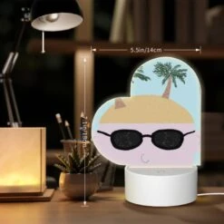 Love Acrylic Night Light, A Cartoon Drawing Of A Man With Sunglasses And A Shaggy Haircut. 7 Love Acrylic Night Light, A Cartoon Drawing Of A Man With Sunglasses And A Shaggy Haircut. -Pattern Night Light 7b406c68247d90fcb1423ae79a3c054f20166ee4