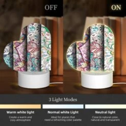 Love Acrylic Night Light, Three Colorful Designs Are Displayed On A Row. 4 Love Acrylic Night Light, Three Colorful Designs Are Displayed On A Row. -Pattern Night Light 7bfb3b19f8b8f0819ad63f89562aeaca571b39df
