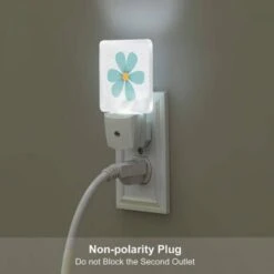 Night Light Set Of 2, A Blue Flower With A Yellow Center. 6 Night Light Set Of 2, A Blue Flower With A Yellow Center. -Pattern Night Light 7c49e662e0a5523c772cc91a43f70387422fae3c