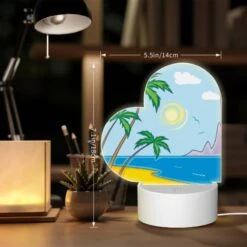 Love Acrylic Night Light, A Sunny Day At The Beach With Palm Trees And A Beautiful Blue Ocean. 7 Love Acrylic Night Light, A Sunny Day At The Beach With Palm Trees And A Beautiful Blue Ocean. -Pattern Night Light 7cd88015571e45fda2cbd483d8b0c62cffe36369