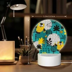 Round Acrylic Night Light, A Colorful Cartoon Of A Forest With Various Animals 7 Round Acrylic Night Light, A Colorful Cartoon Of A Forest With Various Animals -Pattern Night Light 7ce0d93f67ea8fdad3ebe8ffa771a59a078ffca6