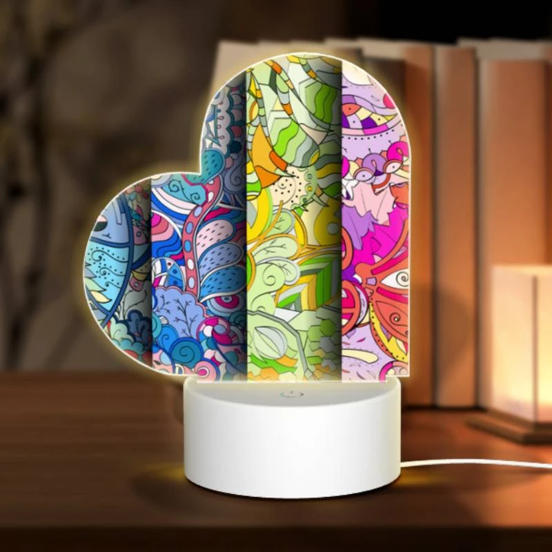 Love Acrylic Night Light, Four different colored designs of flowers. Love Acrylic Night Light, Four Different Colored Designs Of Flowers. -Pattern Night Light 7cf39ff0eaf395365318a64bd3278e05ca6b28cd