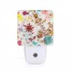 Night Light, A Colorful Flower Arrangement With A Butterfly And A Bee. 1 Night Light, A Colorful Flower Arrangement With A Butterfly And A Bee. -Pattern Night Light 7e12f924fa53f899ef5d3b2c8de1fa8fcc7ba78a