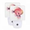 Night Light Set Of 2, A Red And White Fish With A Yellow Eye. 1 Night Light Set Of 2, A Red And White Fish With A Yellow Eye. -Pattern Night Light 7ec9576a4c7964a40a8f4f8fb49fdef0cb86f1a7