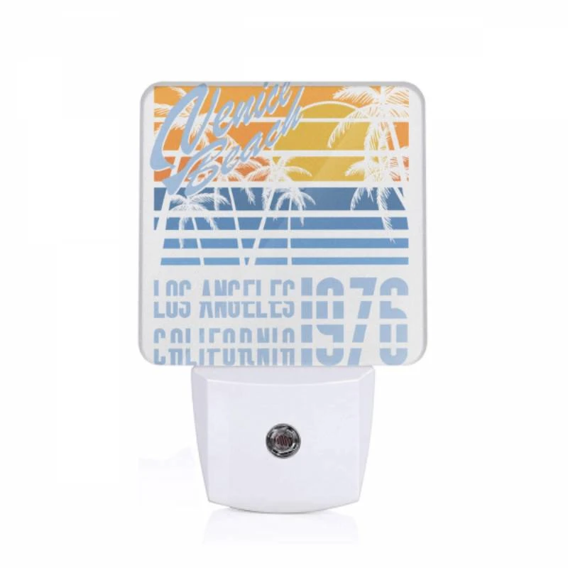 Night Light, A poster advertising a beach in Los Angeles from 1976. Night Light, A Poster Advertising A Beach In Los Angeles From 1976. -Pattern Night Light 7ee8268612eba1b85c41243258585db75d602312